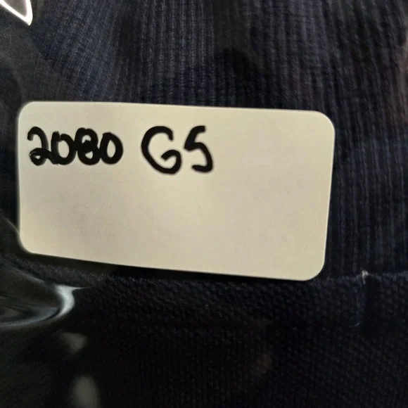 Criquet 1/4 Zip Pullover Mens XXL Navy Blue Organic Cotton Pique Pocket Sweater - Picture 8 of 8